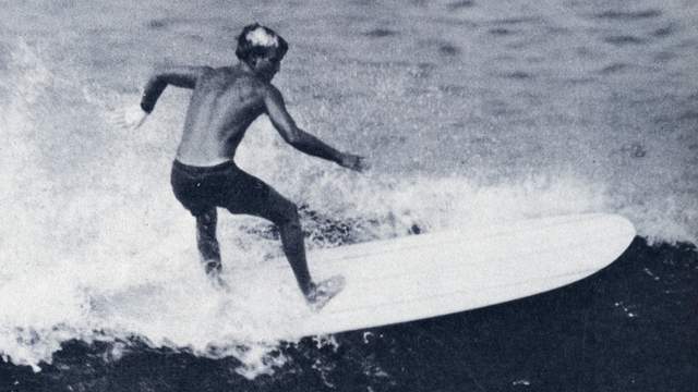 Harbour Surfboards teamrider Jock Sutherland, 1967. Photo: Ron Stoner