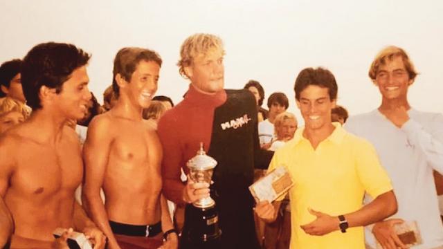Joao Alexandre, far right, 1985