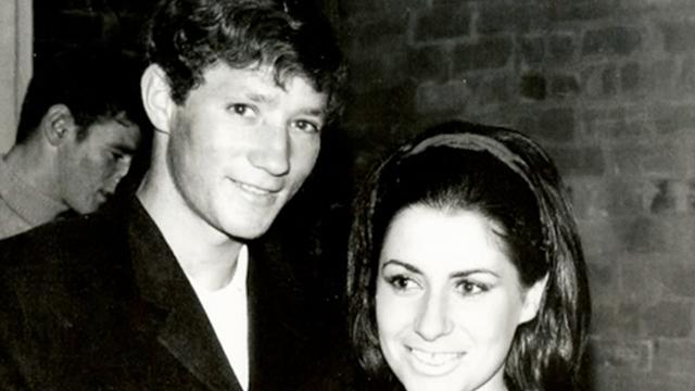 Brown and fiancee Lorraine, one week before his death