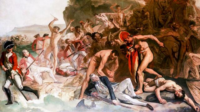 "The Death of Captain Cook," by Johann Zoffany, 1795