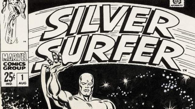 Silver Surfer #1 original cover art, 1968