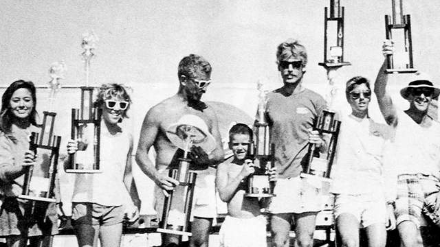 Winners at 1985 USSC Championships, Galveston, Texas. Photo: Matt George