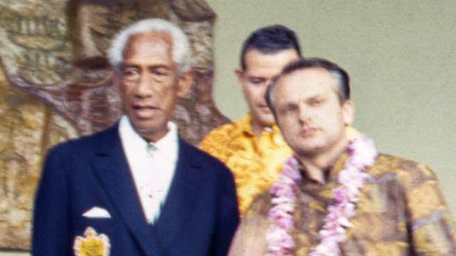 Larry Lindberg and Duke Kahanamoku, 1966
