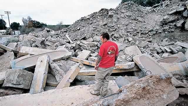 Clark Foam molds in junkyard, 2006. Photo: Jeff Divine