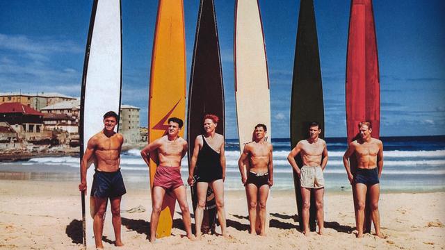 Racing 16 boards, Bondi, 1948