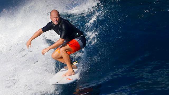 Surfer and theoretical physicist Garrett Lisi, Fiji, 2019