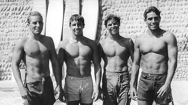Felipe Pomar, second from left, Club Waikiki, Peru, 1962