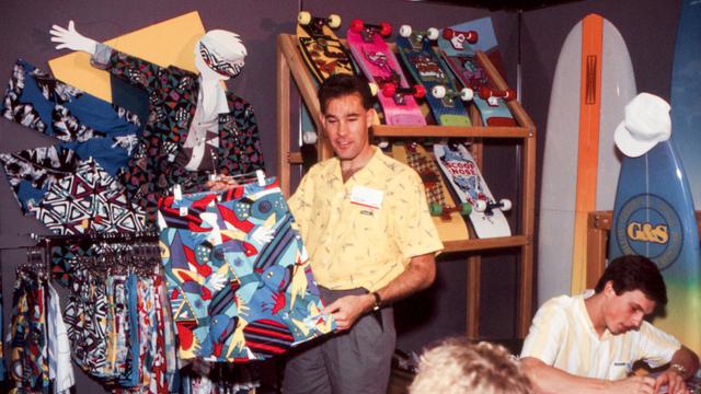 Action Sports Retailer booth, 1983