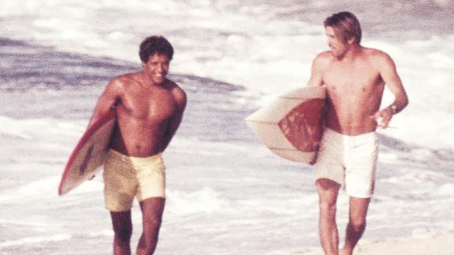 Eddie Aikau, left, and Butch Van Artsdalen, 1969. Photo: Col. Al Benson