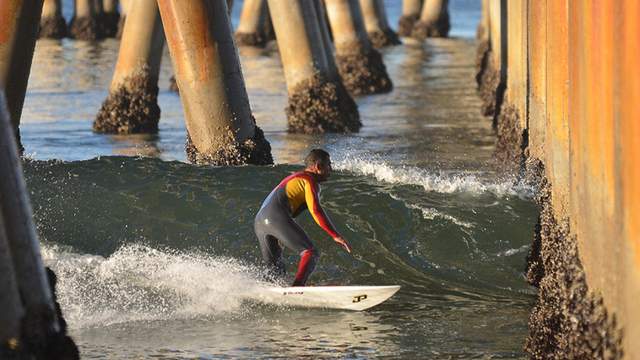 Shooting the pier, Venice, California, 2014. Photo: Six12 Media