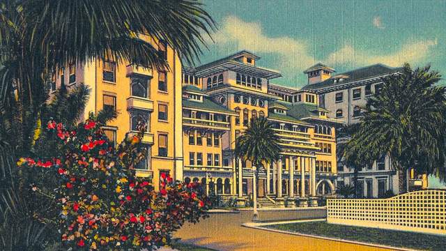 Vintage Moana Hotel postcard