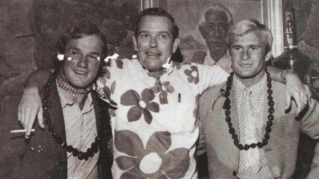 (L to R) Peter Drouyn, Kimo McVay, Keith Paull, 1970