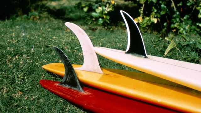 Single-fin boards, 1969. Photo: Dave Darling