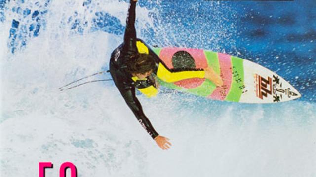 Martin Potter, Surfing magazine cover, 1987. Photo: Jeff Hornbaker