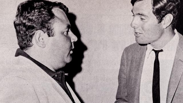JJ Moon (left) and Miki Dora, 1966 SURFER Poll Awards