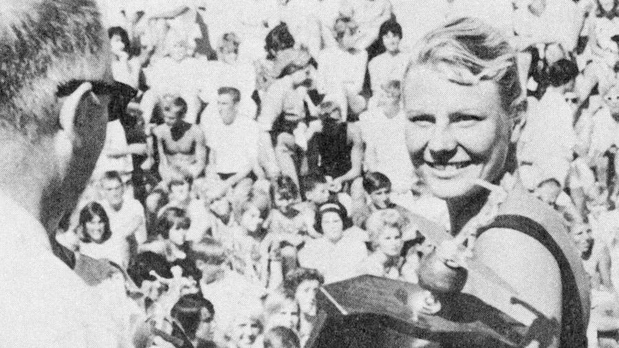 Women's winner Audie Wilke