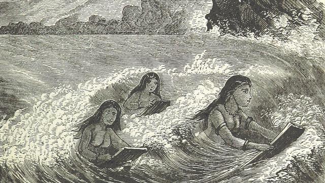 "Surf-bathing — Success," from Mark Twain's Roughing It