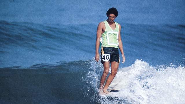 Bing Surfboards teamrider David Nuuhiwa, San Diego, 1966. Photo: LeRoy Grannis