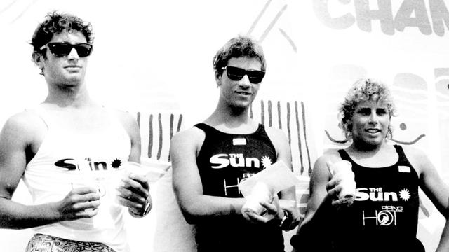 Jeff Booth, center, Sydney, 1987