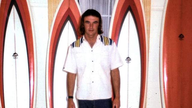 Col Smith and his quiver of channel bottom boards, 1977. 