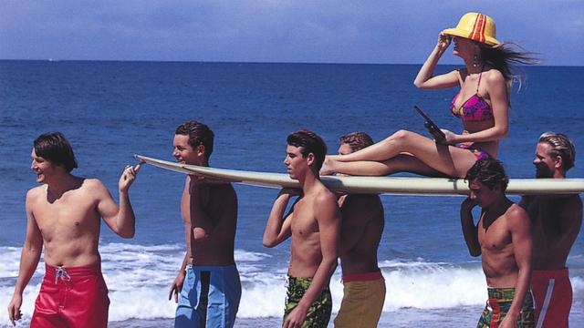 Mike Haley, far left, 1967 fashion shoot. Photo: Ron Stoner