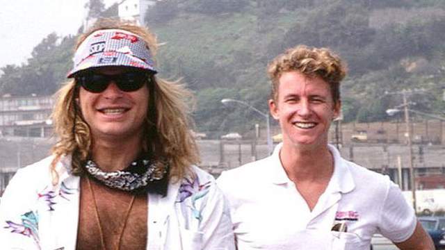 Bill Sharp and David Lee Roth, mid 1980s