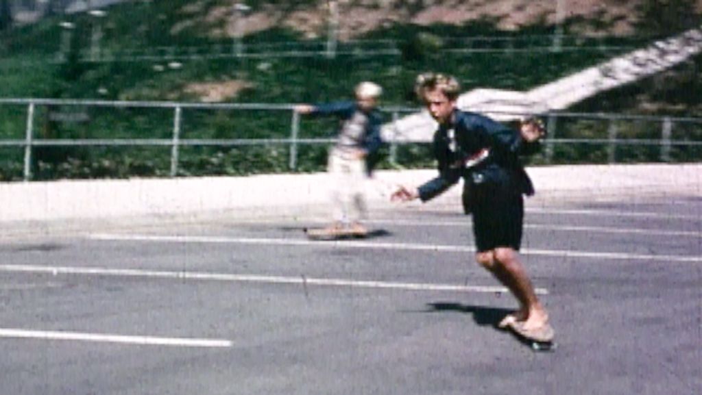 skateboarding at Palisades High School in 1965