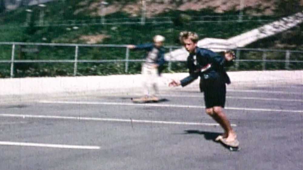 skateboarding at Palisades High School in 1965