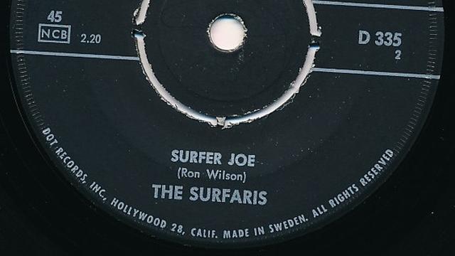 Swedish pressing of "Surfer Joe" 45 rpm single by The Surfaris