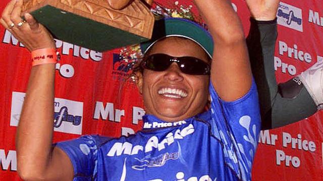Tita Tavares wins 2000 Mr Price Pro, Durban. Photo: Grant Ellis