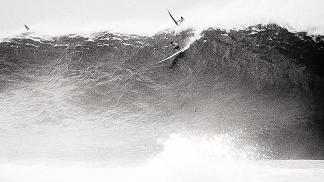 Brock Little, Waimea, 1990. Photo: Buzzy Kerbox