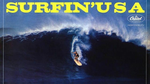 Les Williams on the cover of the Beach Boys' 1963 "Surfin' USA" LP