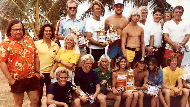 Colin Couture and ESA surfers, date unknown