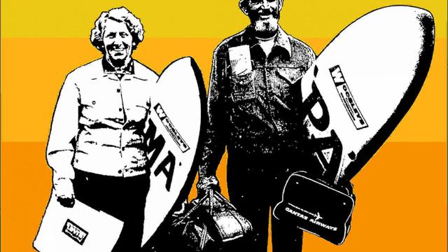 Poster for the 2022 Ma and Pa Bendall Memorial Surfing Contest