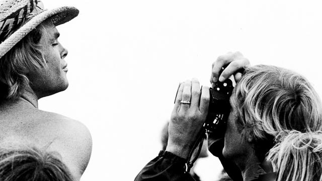 Art Brewer, right, and Johnny Fain, Malibu, 1971. Photo: Jeff Divine