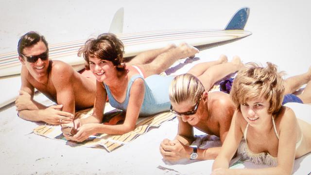 August (left) and Hynson, Sydney, during Endless Summer shot