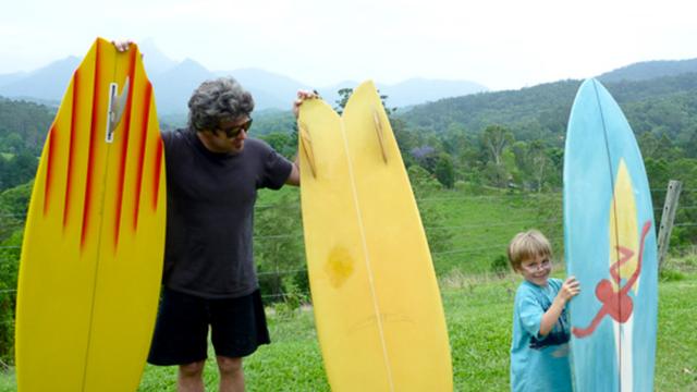 Andrew Kidman and son Guthrie, 2012