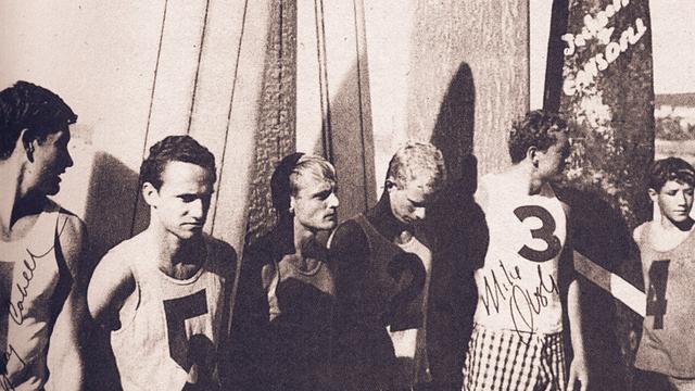 Finalists (L to R): Cabell, Richards, Dooley, Farrelly, Doyle, Brown. Photo: Eden