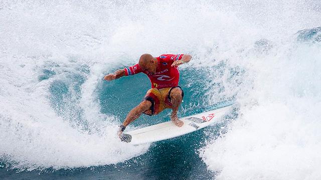 Kelly Slater, winning world title #10 in Puerto Rico, 2010. Photo: Jack English