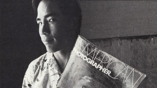 Aaron Chang with his American Photographer cover story