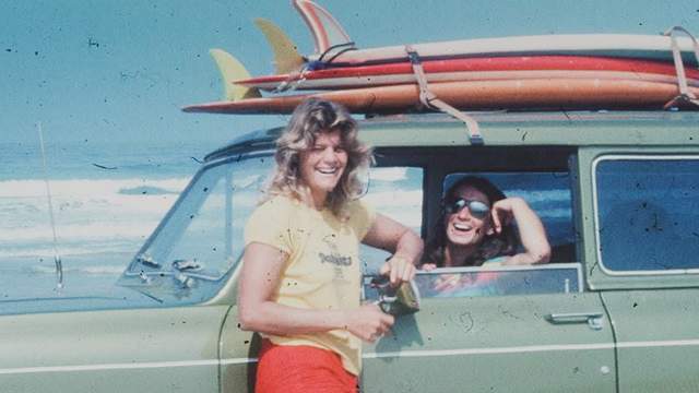 Sandy Ordille, left, and Debbie Beacham, Baja, 1979