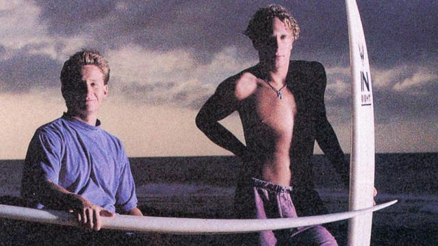 Mike Rommelse (right) with Shane Herring, 1992. Photo: Tom Servais