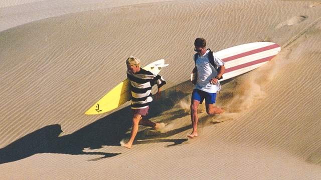 Pat O'Connell (left) and Robert Weaver, Endless Summer II. Photo: Sharon Marshall