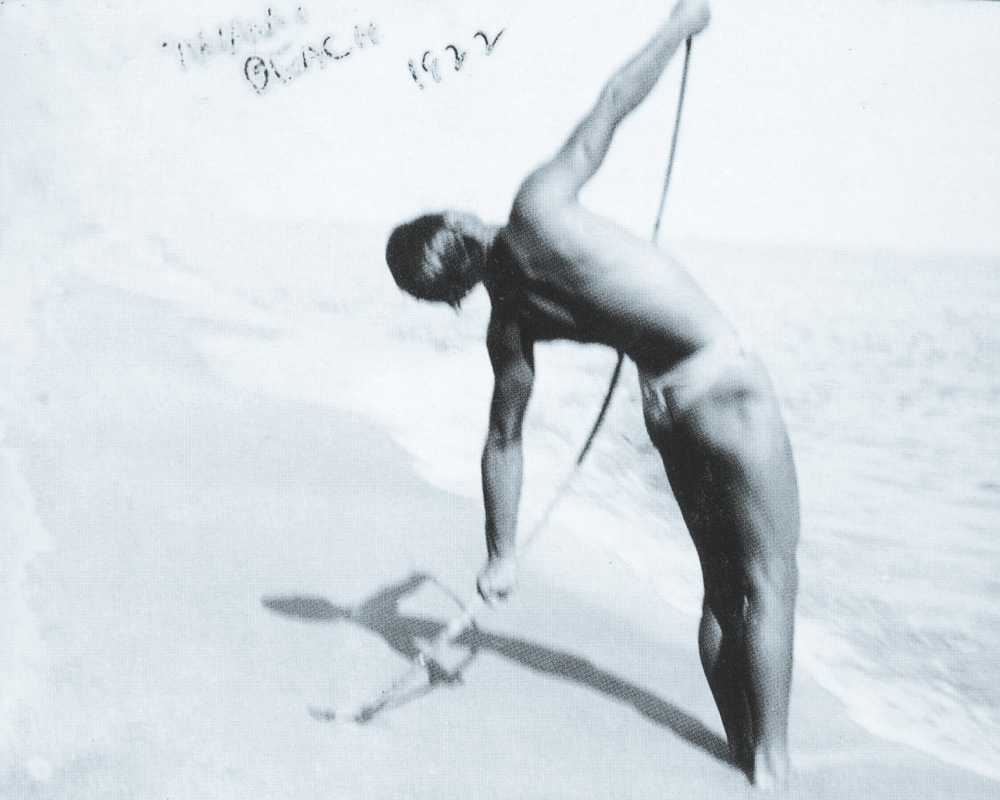 surfer tom blake, miami beach, 1922