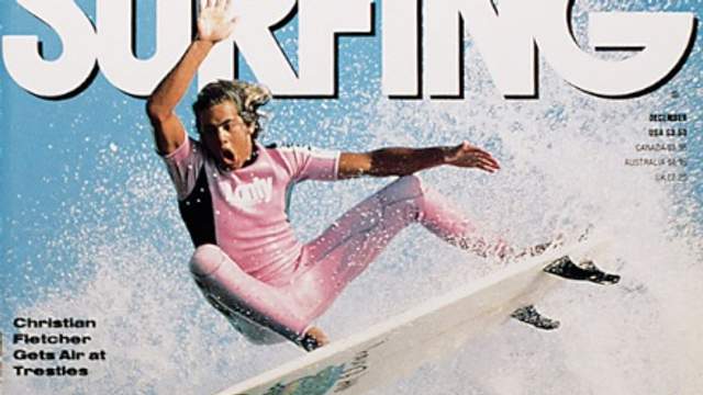 Surfing magazine cover, 1989
