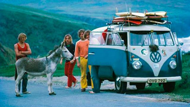 Surfers in Newquay, Cornwall.