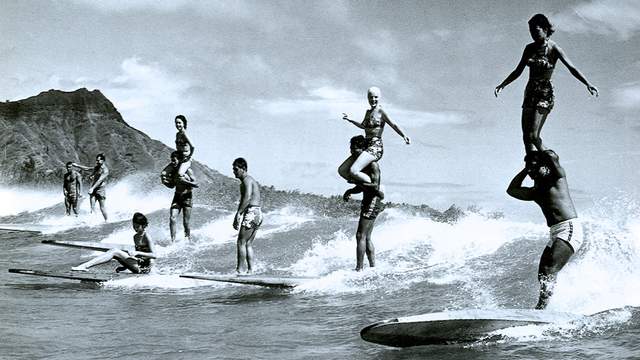 Waikiki beachboys, early 1950s