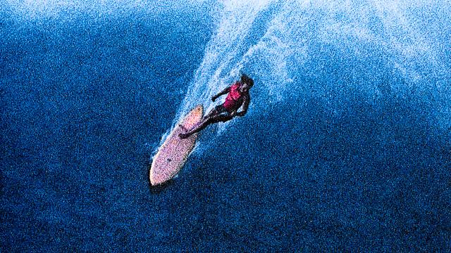 Alec Cooke, Swell of 1983, Waimea Bay. Photo: Sato