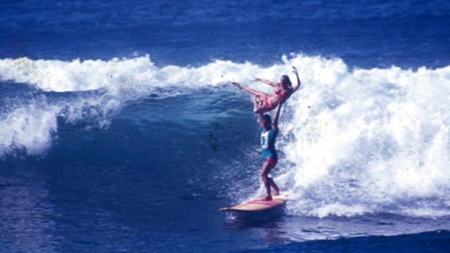 Blanche Benson and Leroy Ah Choy, Makaha, 1968. Photo: LeRoy Grannis