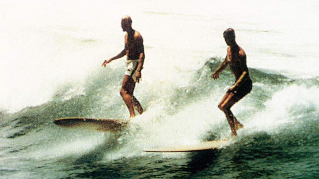 Greg Noll (right) and Mike Bright, Australia, 1956 